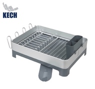 ALUMINIUM DISH RACK 1 TIER ALUMA KECH 46X32.1X16.6CM GREY
