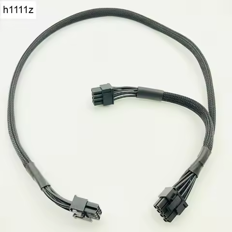 PCI Express GPU 8pin to Dual 8(6+2)Pin Power Cable Graphics Card 8pin 1 to 2 Power Cord For Corsair 