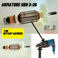 Armature Bosch GBH2-26DRE Angker Dinamo Mesin Rotary Hammer Bor Bosch GBH 2 26 Rotor Motor Gulungan
