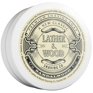 ather & Wood Shaving Soap - Sandalwood - Simply The Best Luxury Shaving Cream - Tallow - Dense Lathe