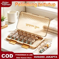 Pill Box 21 Grid Medicine Container 1 Week 7 Days Morning Medicine Storage Box Day Night Portable Du