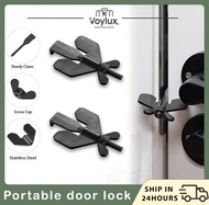 Portable Door Lock Home Security Door Locker Travel Lockdown Locks for Additional Safety and Privacy