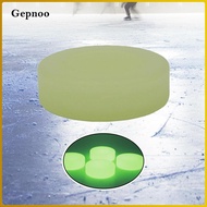 Gepnoo Glow in Dark Hockey Puck PVC Luminous Sports Ball Standard Size Party Game Toy for Night Play
