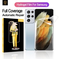 TOLIF Screen Protector Clear Hydrogel Soft Film for Samsung Galaxy S22 S21 S20 FE S10 5G S9 S8 Note 20 10 9 8 Ultra Plus