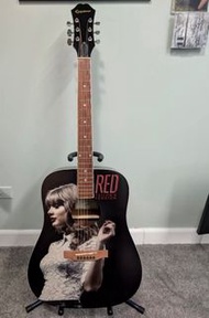 標價出Taylor Swift Red Taylor’s Version Acoustic Epiphone DR-100 guitar限量 結他