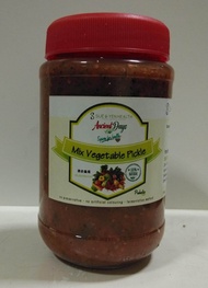 Healthy Finger Licking Vegetable Achar (Pickle) 350g Packed in Glass Bottle