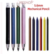 MESHOPMY Mechanical Pencil, 5.6mm Drawing Writing Tool Automatic Pencil, High Quality Metal 2B/4B/6B