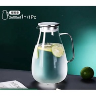 2800/2600/2500ml High-Temperature Resistant Teapot Glass Water Dispenser Large Capacity Water Bottle