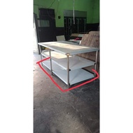 Stainless Steel Table with Shelves below (Can be customized with 1 shelf or 2 shelves)