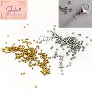 Shutin13 Crimp Tube Stopper Spacers Crimping Beads End Crimp Ball Crimp Metal Findings for DIY Beads