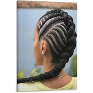 Hair Salon Hair Braiding Art Poster 2 Wall Art Paintings Canvas Wall Decor Home Decor Living Room De