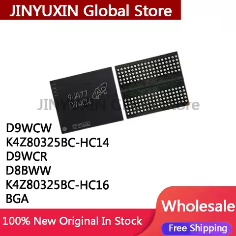1Piece D9WCW K4Z80325BC-HC14 K4Z80325BC D9WCR D8BWW K4Z80325BC-HC16 K4Z80325BC BGA IC In Stock Whole