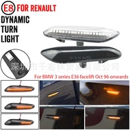Suitable for BMW E90 E91 E92 E93 E60 E87 E82 E46 Yellow Light Running Water Fender Side Light