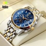 Addies Seiko Watch for Men Original Automatic Waterproof Mechanical Casual Sport Business Wrist Watch Date Chronograph Men's Stainless Steel Seiko 5 Quartz Watch Gift for Men X324