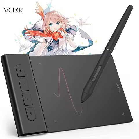 VEIKK VK430 Graphic Drawing Tablet,4x3 Inch,Support Android PC Mac,Battery Free,Gaming,OSU,Chromeboo