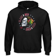 Smack Apparel Skull T-Shirt for Chicago Hockey Fans (SM-5XL)