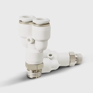 4 6 8 10 12mm PX Pneumatic Air Fitting 3 way Quick  connector Push In Male Thread Hose Adapter Joint