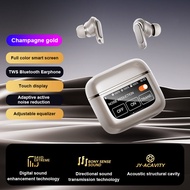 V8 LCD Touch Screen TWS Bluetooth Earphones Full Color Digital Display Touch Screen ANC Wireless Ear