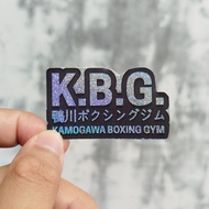HP Hologram Sticker Boxing Gym Hajime No Ippo Anime For laptop, Motorcycle, Helmethp