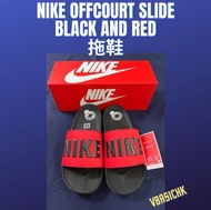 🏀少量現貨⚽️Nike Offcourt Slide black and red Nike拖鞋紅黑