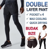 ROOFLESS Running Pants Kids Seluar Tight Budak Lelaki Seluar Legging Budak Lelaki Seluar Running Lel