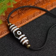 Yinglan Tibetan Three Eyes Two Eyes Dzi Necklace Pendant Men Women Necklace Taiwan Natural Tibetan G