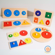 PUZZLE SHAPE KNOB | Montessori multiple shape puzzle | Educational puzzle for children