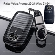 Toyota Yaris Cross G Raize Veloz AVANZA Wigo 2023 - 2024 key Case Cover Accessories Keychain