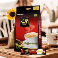 กาแฟ G7จงหยวนของเวียดนามสามในหนึ่งเดียวกาแฟสำเร็จรูปดั้งเดิม100ชิ้นเครื่องดื่มเพื่อความสดชื่น1600กรั