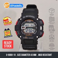 Original G Shock Men G-9000-1V G9000-1V Digital Mudman Basic Watch Hitam Black Resin Band watch for 