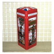 英國 倫敦 M&amp;S 電話亭 摩天輪 大笨鐘 造型 鐵盒 餅乾 巧克力 收納罐 收納筒 攝影道具 剪影 置物罐 鐵桶 鐵罐