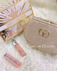 售罄🔥數量有限 一套兩件✅2025 Xmas CD DIOR BEAUTY The Pink Glow Ritual Limited Edition Lip Balm, Gloss and Pouch