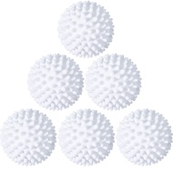 6 Pieces Laundry Will Drying Balls Reusable Dryer Balls Replace Laundry Drying Fabric Softener and S