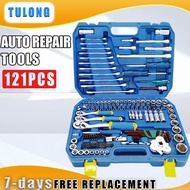 121Pcs Auto Repair Tools Ratchet Wrench Set Screwdrivers Durable Hand Tools for Car with Tool Box