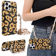 1pc Multi-Functional PU Leather Wallet Case With Makeup Mirror, Card Slots, Crossbody Strap, Compati