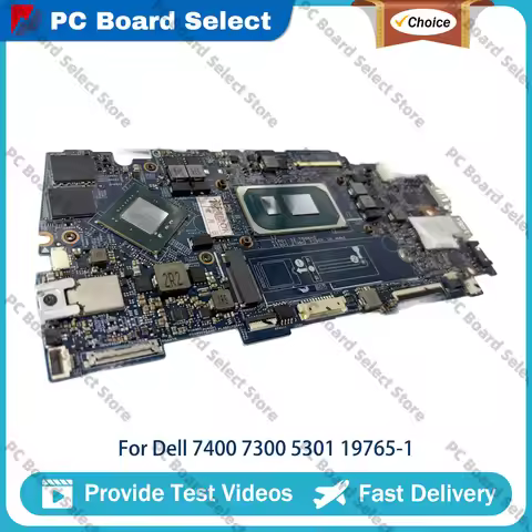 Laptop Motherboard For Dell Inspiron 7400 7300 Vostro 5301 19765-1 09298W 09750J 09JX16 0X49H6 with