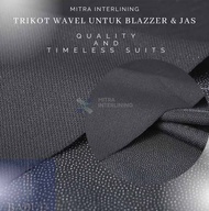 Kain Lem Jas Tricot | Wafell Cufner | Wavel Kufner Trikot Blazer Batik Tebal Sedang Tipis Meteran