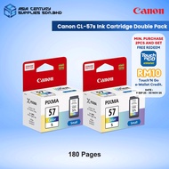 Canon CL-57s Color X 2 PCS (Twin Pack) Original Ink Cartridge / Canon E400 E410 E470 E417 E460 E477 