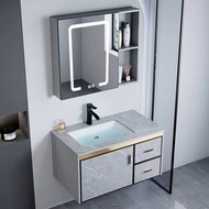 【SG Sellers】Bathroom Mirror Cabinet Bathroom Cabinet Aluminium Basin Cabinet With Mirror Cabinet Suspended Vanity Bathroom Cabinets