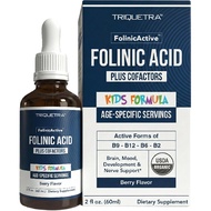 Organic Folic Acid Vitality Formula for Children - Folic Acid + Co-factors Vitamins B12, B6, B2C - G