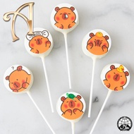 Capybara 6pcs Cake Pops In Gift Box