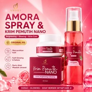 AMORA Beetroot Brightening Skincare Set | Face Spray 100ml + Nano Cream 20g| Red New Edition