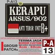 P-A13 LOGO EMBROIDERY PATCH LOGO PATCH - WHOLESALE PATCH REVIEW/TESTIMONI