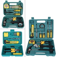Portable Home Tool Kit Home Tool Box with 12 pcs Maintenance Tool Kits Plier Set and Hammer Set Home