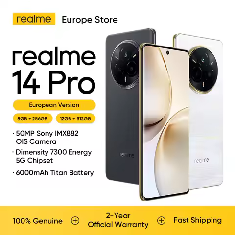 realme 14 Pro Smartphone 5G Titanic 6000mAh battery 45W SUPERVOOC charging 50MP Sony IMX882 OIS Came