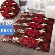 Karpet Malaysia| Ukuran 95cm x 140cm | Karpet lantai | ambal malaysia | karpet bulu halus lembut teb