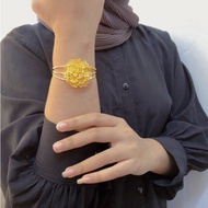 Round Titanium Bracelet Walnut Flower Dubai Bracelet Titanium Bracelet Bangle Bracelet