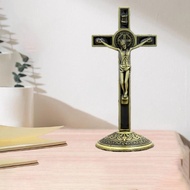 Cross of the Crucifixion and Exorcism 12cm with base - Catholic gift