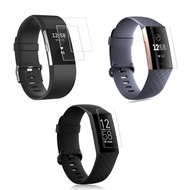 ฟิล์มกันรอยหน้าจอแบบอ่อนสำหรับFitbit Charge 2 3 4 Smart Watch