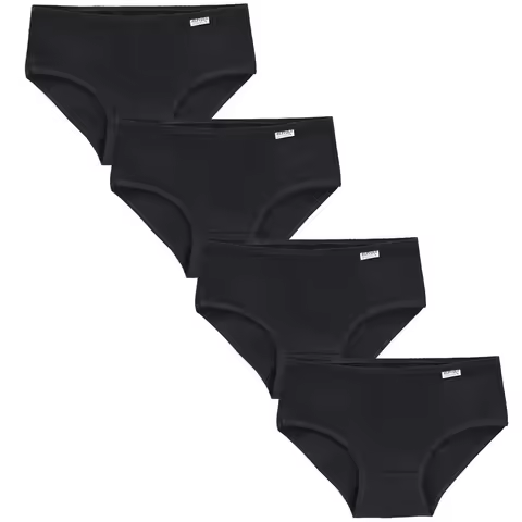 4Pc Teens Teenage Panties Kids Underwear Children Cotton Kids Girls Solid Color Puberty 10-16years